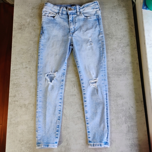 GAP High Rise Jegging Bundle Girls 7 Skinny Jeans Distressed School - Picture 7 of 16
